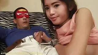 Teen Ladyboy Strips Her Red Panties And Rides A Cock